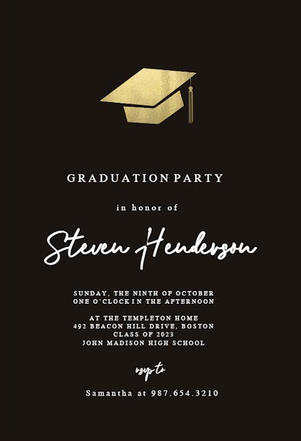 Free printable graduation party invitation templates for word bmp city